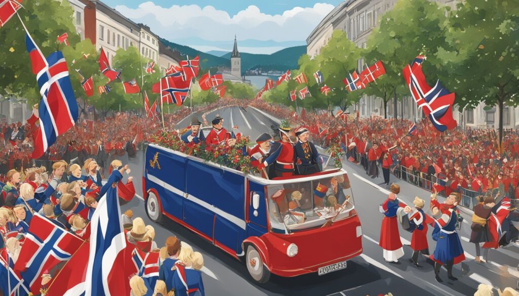 Oslo Parade während des Norwegischen Nationalfeiertags Oslo Parade während des Norwegischen Nationalfeiertags