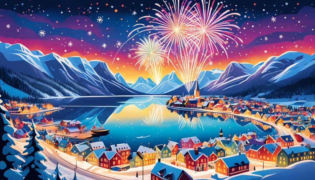 Silvester in Norwegen: Von Feuerwerk bis zu traditionellen Festessen