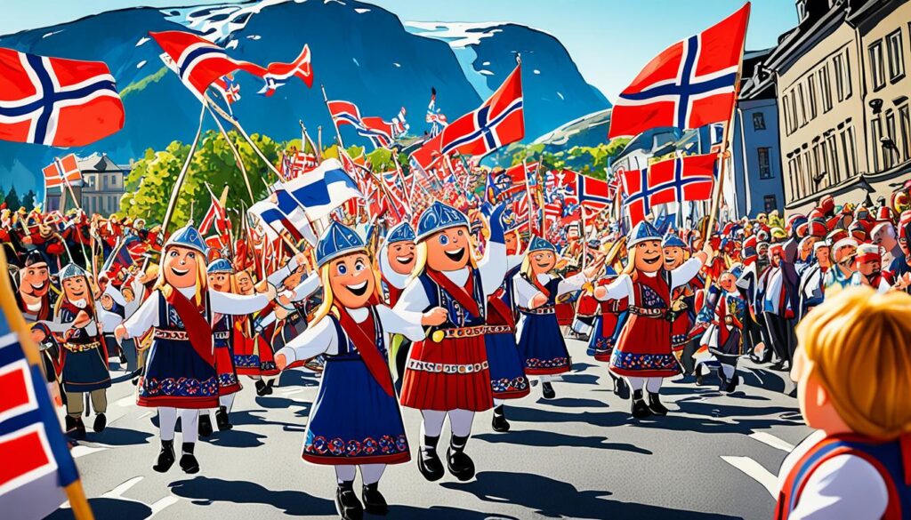 kulturelle Veranstaltungen während des Nationalfeiertags in Norwegen