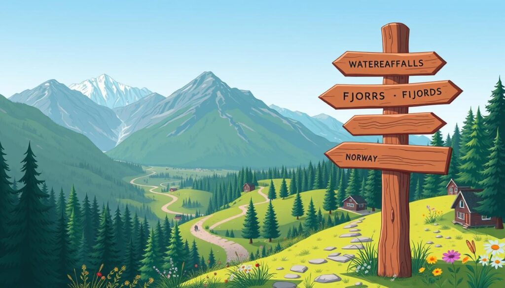 Nach dem Weg fragen: Schlüsselphrasen und Vokabular auf Norwegisch