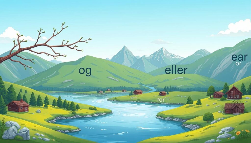 Norwegisch lernen mit Konjunktionen