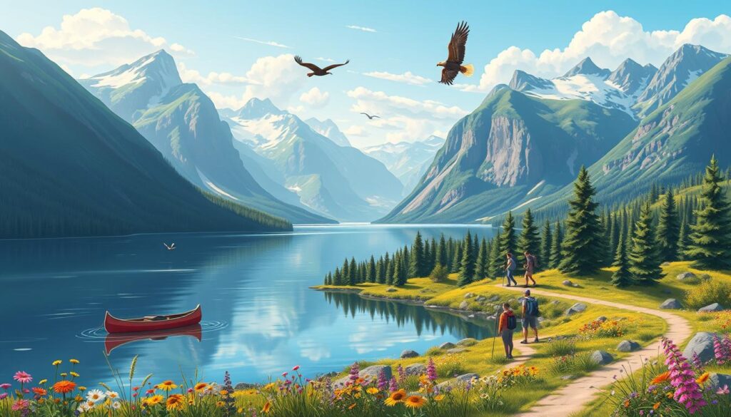 Norwegisches Vokabular für Abenteuer in der Natur