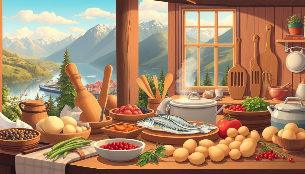 Norwegisches Vokabular für Kochen und Rezepte