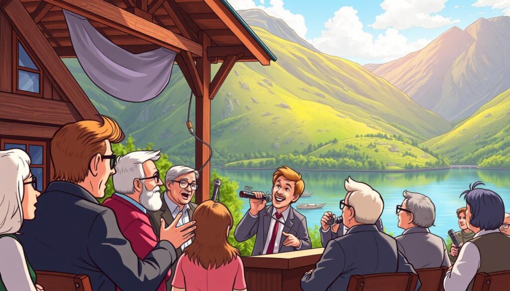 Politikdebatten auf Norwegisch