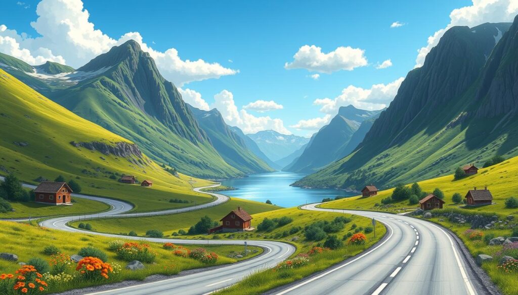 Wegbeschreibungen auf Norwegisch geben: Straßen und Reisetipps