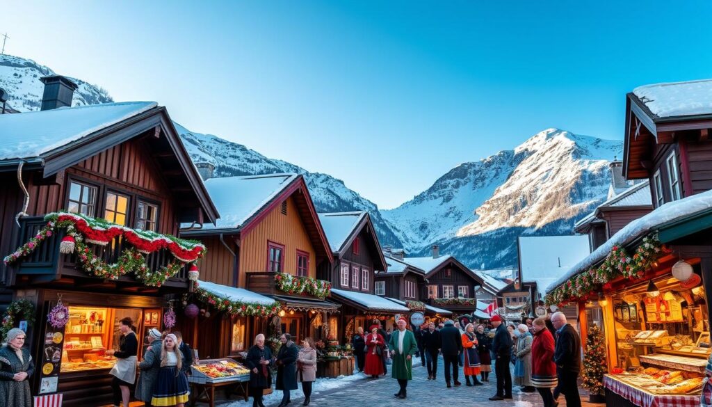 Dörfliche Feiertagsfeste in Norwegen
