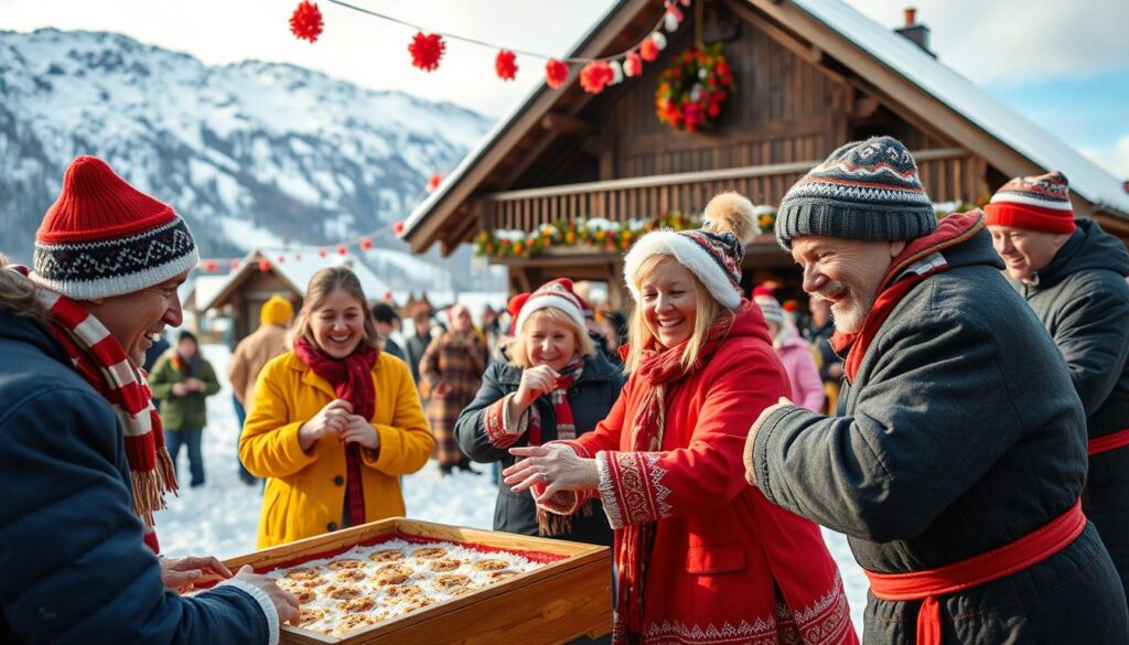 Traditionelle Norwegische Feiertagsspiele