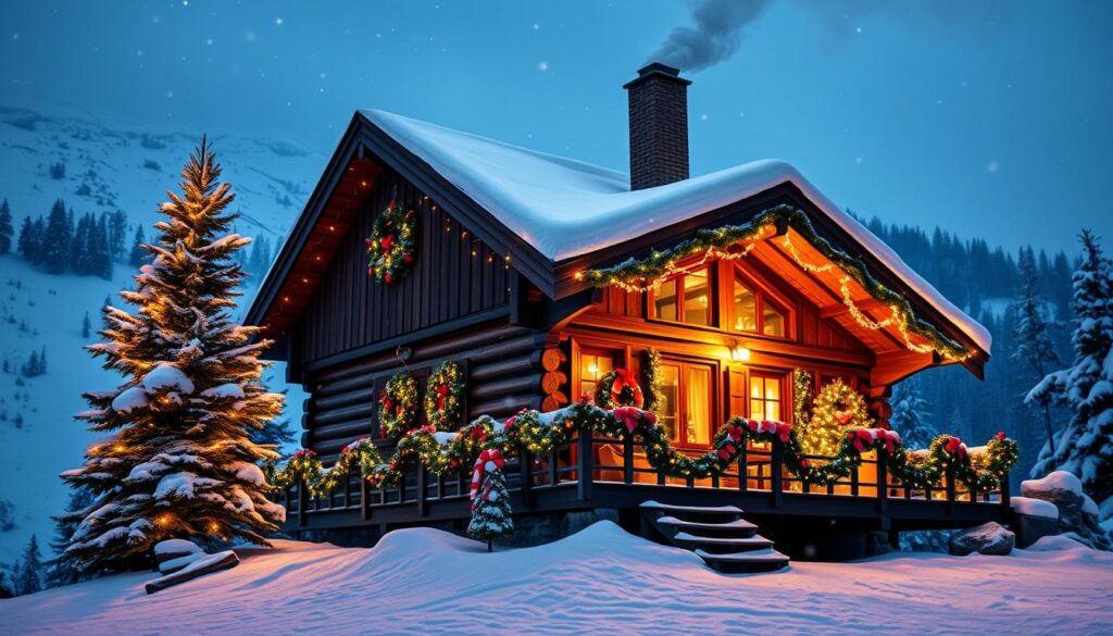 Weihnachten in Norwegischen Berghutten