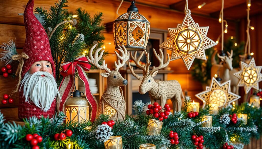 Weihnachtsdekoration auf Norwegische Art
