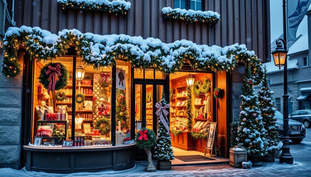 Weihnachtseinkaufe in Norwegischen Boutiquen
