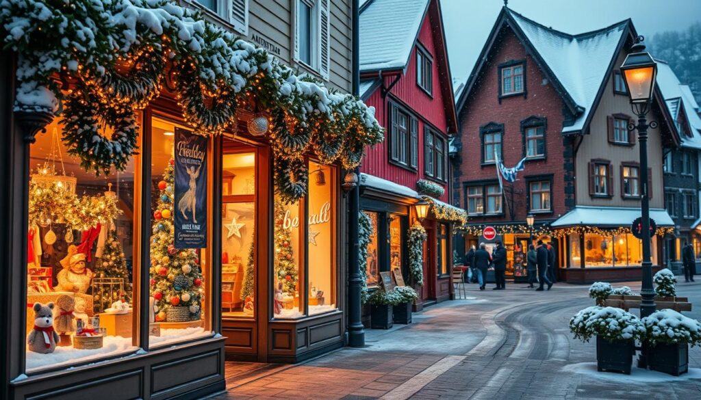 Weihnachtsschaufensterbummel in Norwegen
