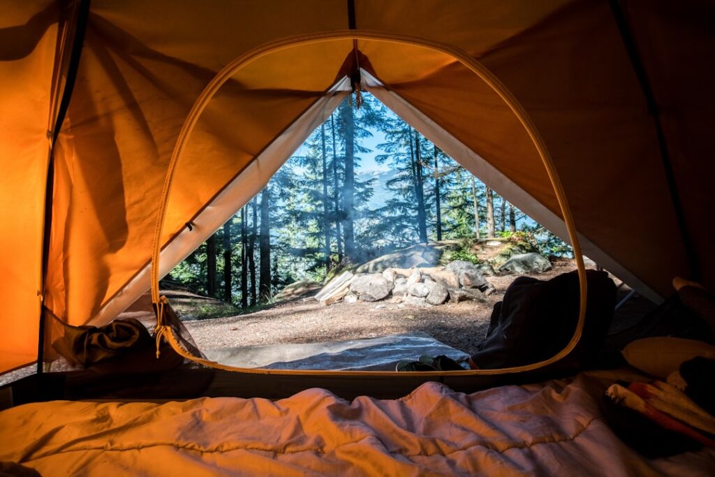 Photo Forest camping