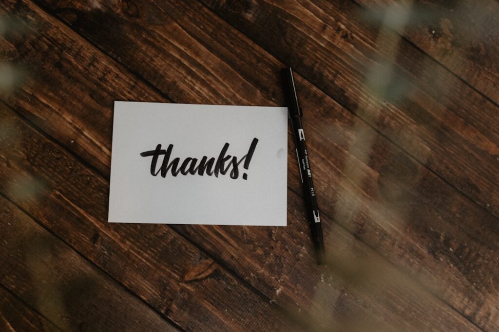 Photo Thank you